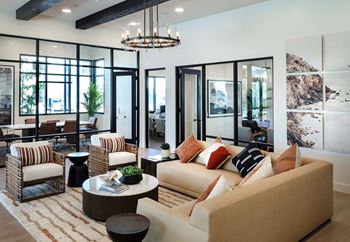 Resident clubhouse with demonstration kitchen